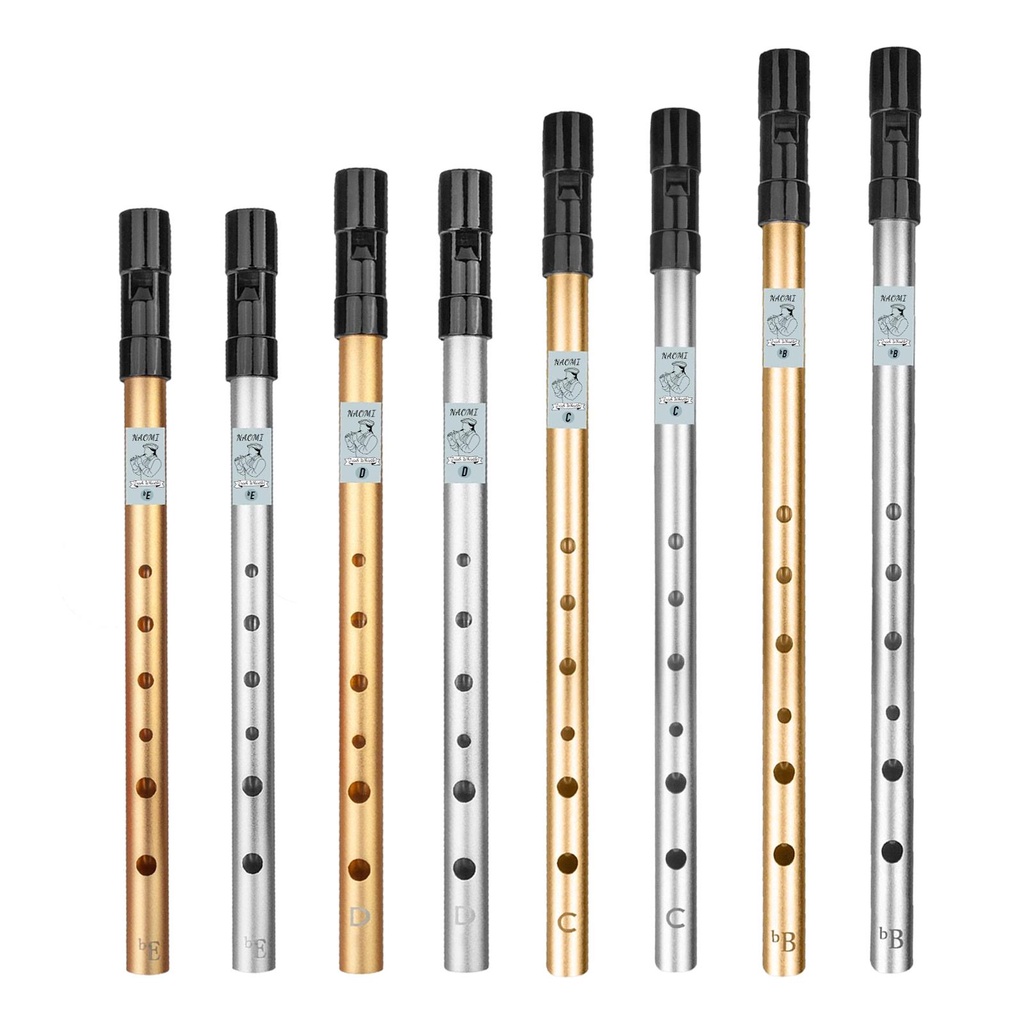 Portable Tin Whistle Instrument 6 Holes Easy to Learn Penny Whistle
