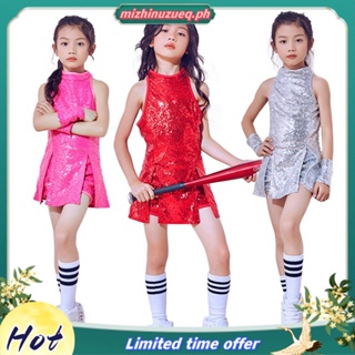 Lolanta Girls Sequins Jazz Dance Costume Dress Hip Hop Modern Dancewear  Stage Performance Wear