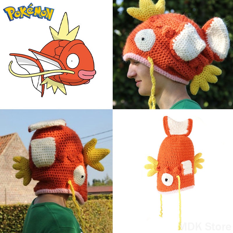 Pokemon Magikarp Hat Beanies Knitted Winter Hat Wool Cute Anime Knitted