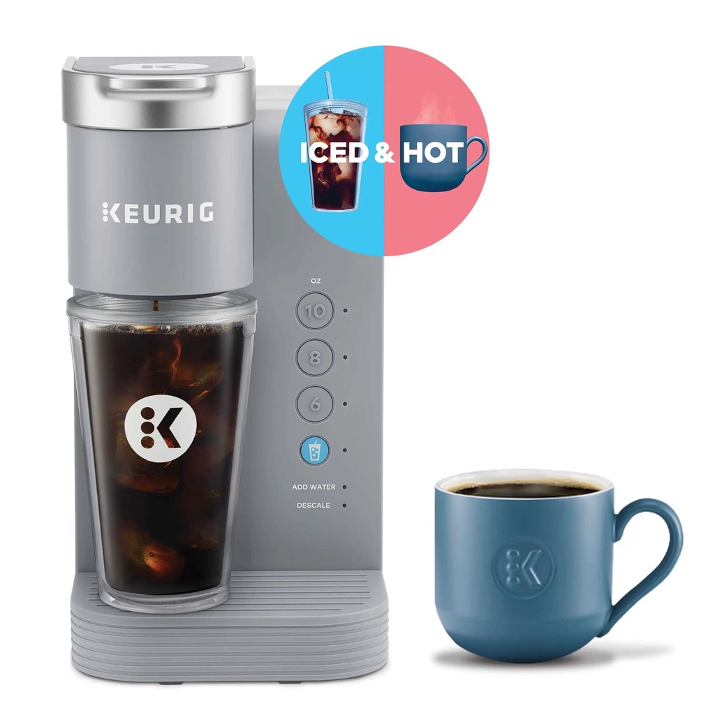 Keurig K Iced Essentials Gray Iced And Hot Single Serve K Cup Pod Coffee Maker Shopee Philippines