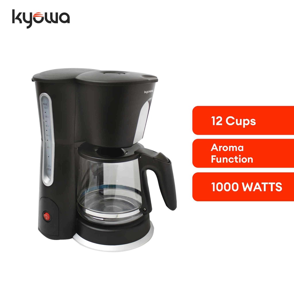 Kyowa Coffee Maker 12 Cups (Black) KW1213 Shopee Philippines