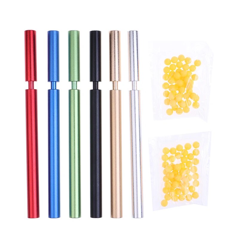 Metal Soft Pinball Launcher Guns Toy Small Ball Shooter Crackling Tube