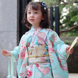 Costume Japanese children kimono boys and girls national bathrobe