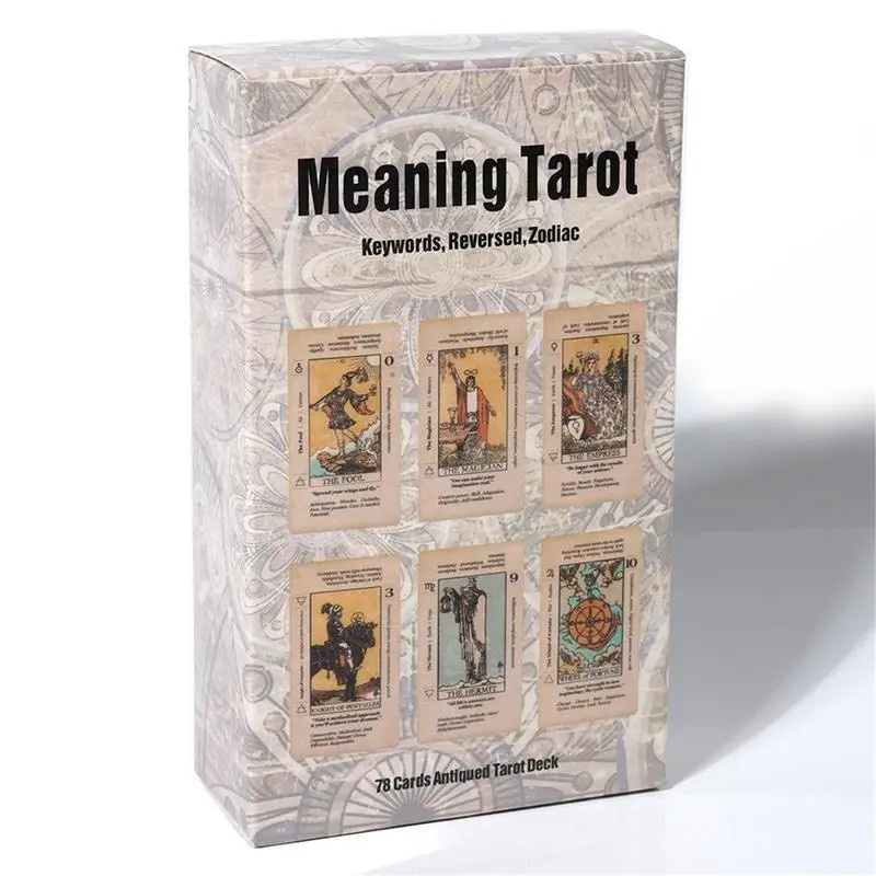 ⚡Tarot Card With Meaning On Them Beginner Tarot Keyword Antiqued Tarot ...