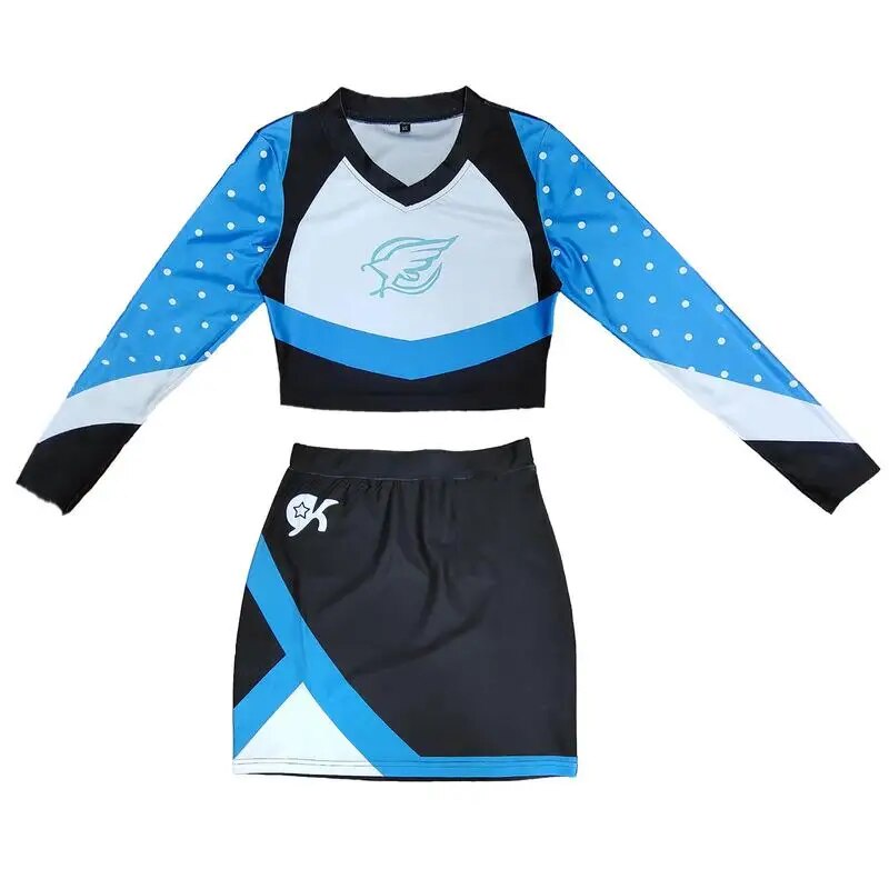 Maddy Cosplay Costume High School Long Sleeve Cheerleading Costume ...