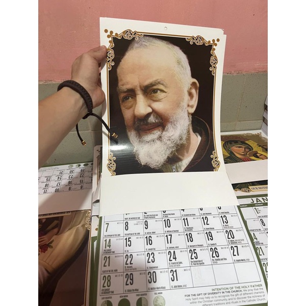 Padre Pio Wall Calendar 2024 Shopee Philippines