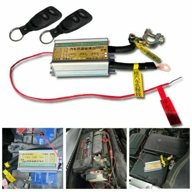 12V Car Battery Remote Disconnect Switch – 2-Piece Wireless Cut-Off Isolator Kit 5 thumbnail image