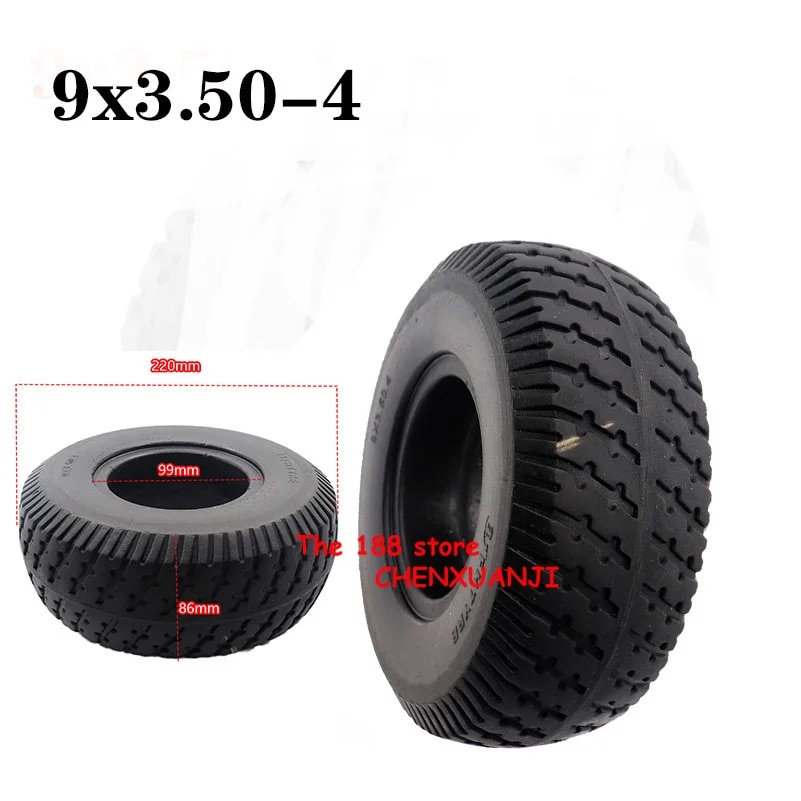 10 Inch Vacuum Tyre CST 3.50-6 Tubeless Tire for Electric Scooter
