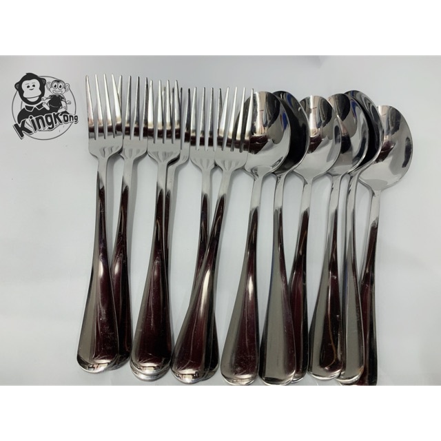 304 stainless spoon and fork/6pcs only each pack ) Shopee Philippines