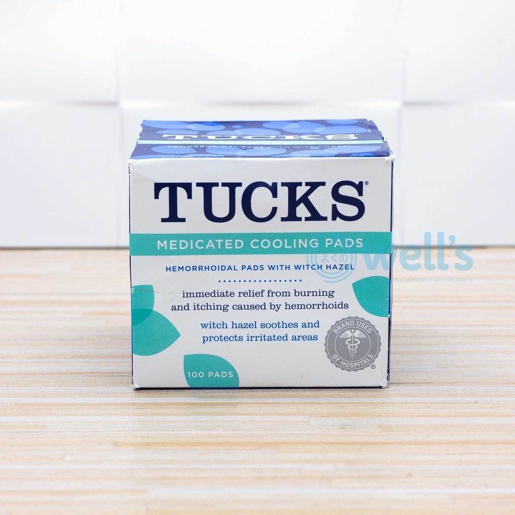 Tucks Medicated Cooling Pads. Hygienic Wipes for Relieving Itch and
