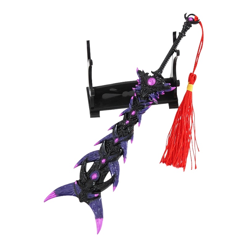 Toy knifeNarakaBladepoint New Greatsword Evil Bane Game Keychain