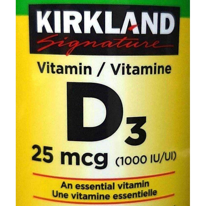Kirkland Signature Extra Strength D3 50 mcg.(2000 IU) / 25 mcg.(1000 IU