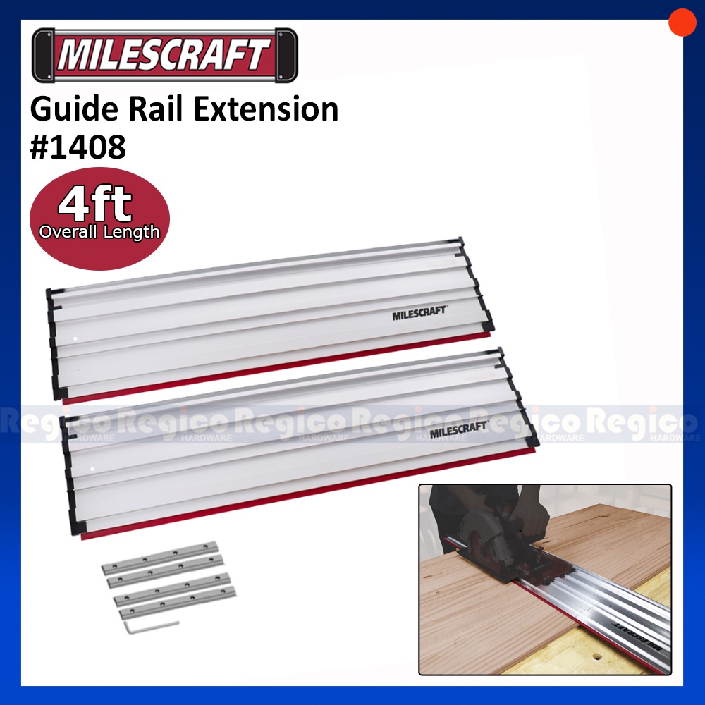 Milescraft 4ft Track Saw Guide Rail Extension 1408 Regico Hardware Shopee Philippines