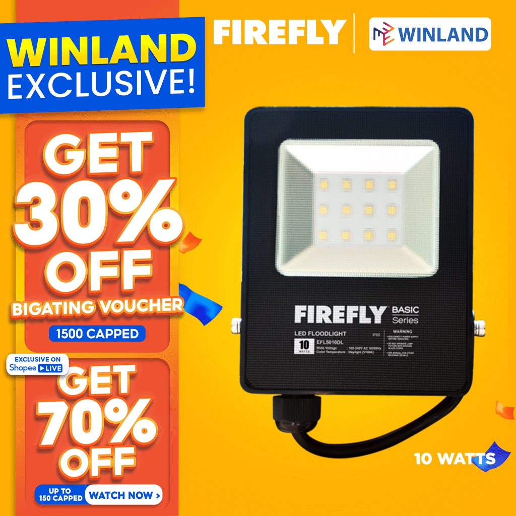 Firefly by Winland Floodlight 10W Outdoor Basic Daylight Firefly by