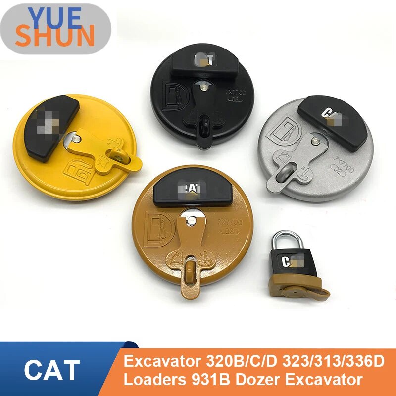Fuel Tank Cap 7X7700 for Caterpillar Excavator 320B/C/D 323/313/336D ...