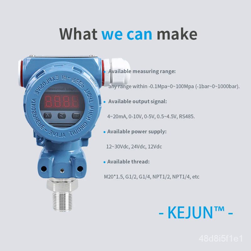New Listing RS485 MODBUS LED Flush Diaphragm Pressure Transducer 60Mpa ...