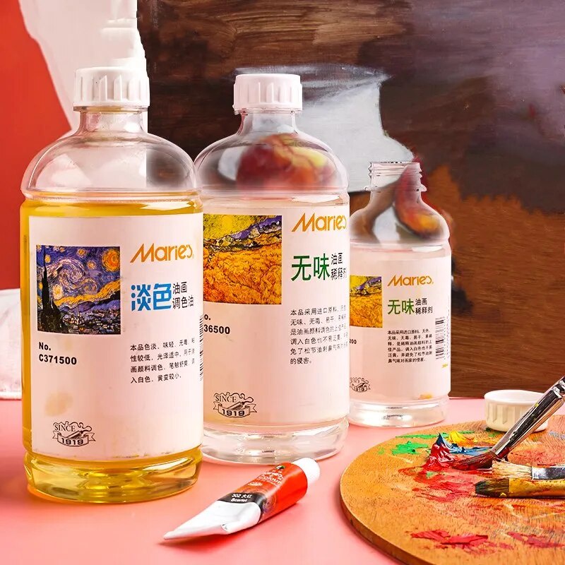 763 200/ 500ml oil paint cleaner thinner tasteless oil painting color oil pen washing tool liq