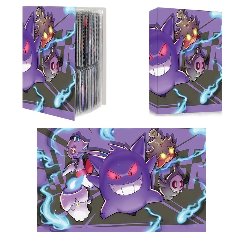 240PCS Pokemon Gengar Pikachu Bulbasaur Mewtwo Card Album Map Letter ...