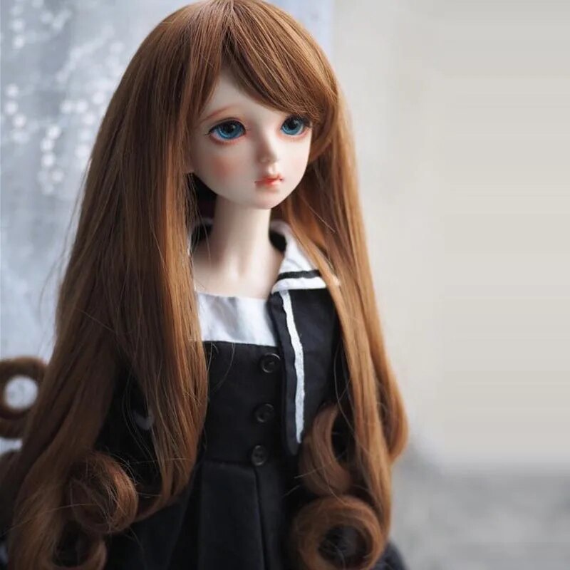 1 3 1 4 1 6 Bjd Sd Doll Wig High Temperature Wire Long Fashion Wavy Bjd