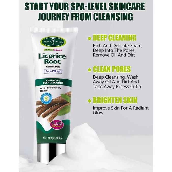 Aichun Beauty Licorice Root Face Wash 100g Shopee Philippines