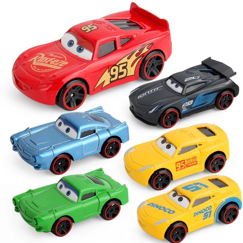 Cartoon Metal Diecast Alloy Cars 3 Lightning McQueen Mater Finn Sheriff ...