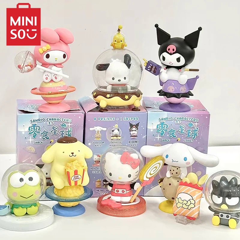 MINISO Sanrio Blind Box Walk Snack Planet Series Model HelloKitty ...