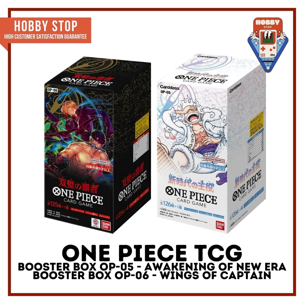 OP05 & OP06 One Piece TCG Booster Box OP05 OP06 Awakening of the New Era Wings of Captain [JAP