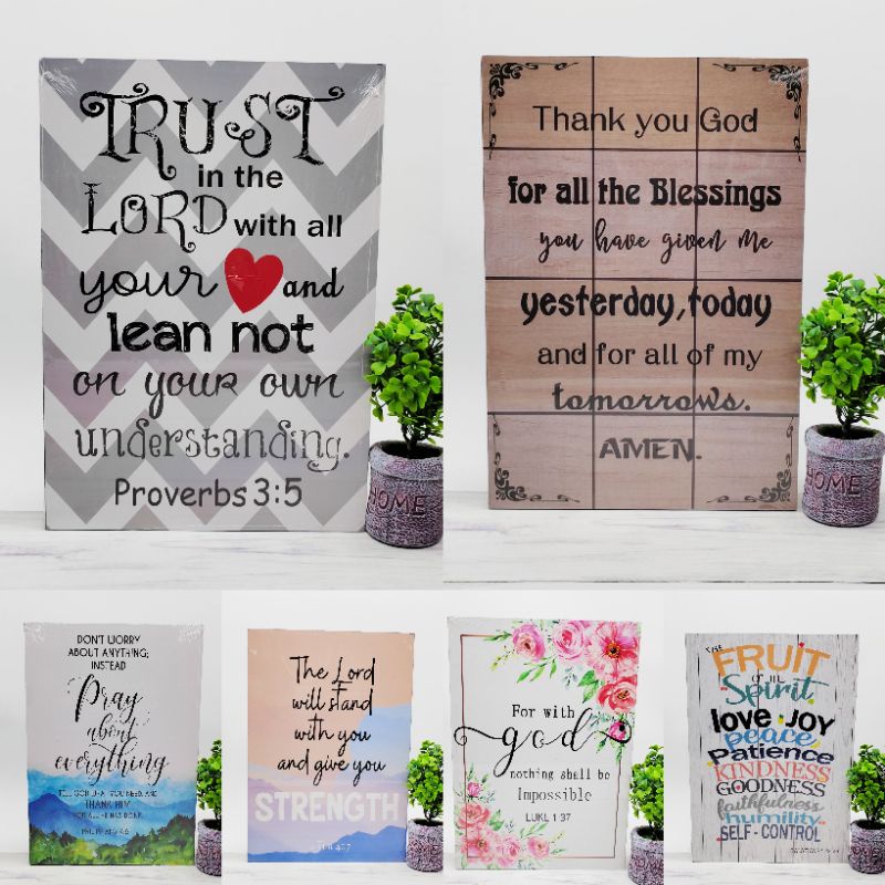 Bible verse Religious Wooden Wall Hanging wall decor in living room ...