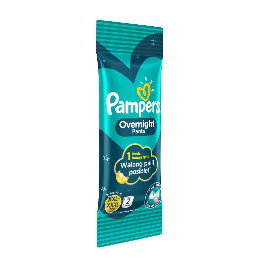 Pampers Overnight Pants Diapers XXL 2s x 1 pack (2 pcs) Shopee Philippines