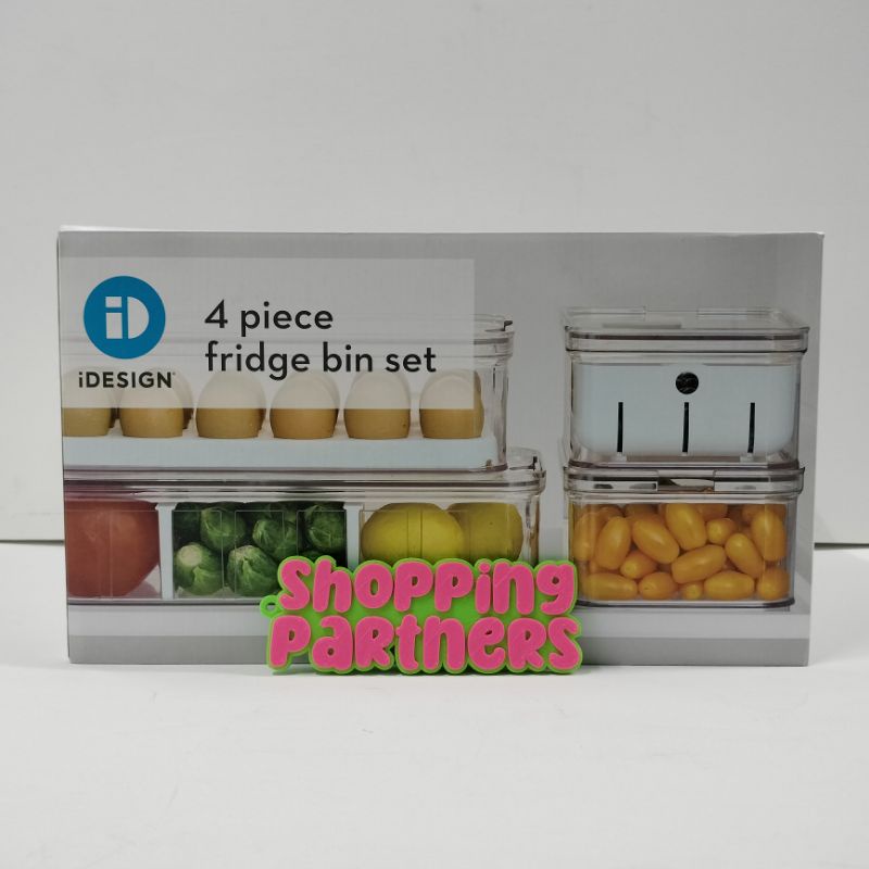 IDESIGN 4 PIECE FRIDGE BIN SET Shopee Philippines