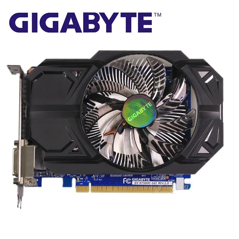GIGABYTE GTX 750 1GB Graphics Card GV-N750OC-1GI 128Bit GDDR5 Video ...