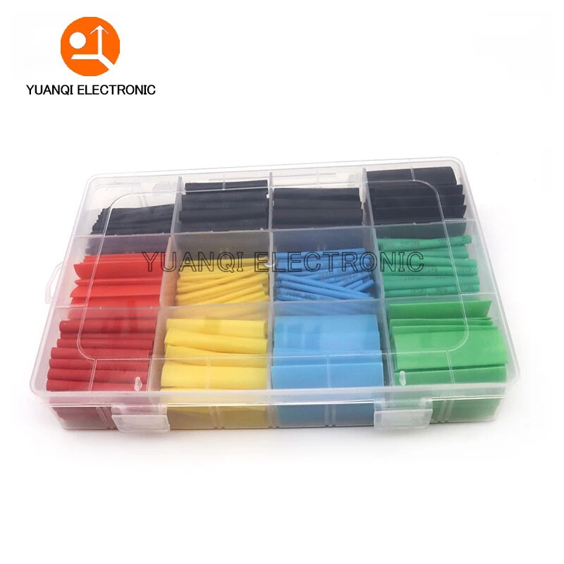 ~530pcs/580pcs/750pcs Polyolefin Shrinking Assorted Heat Shrink Tube ...