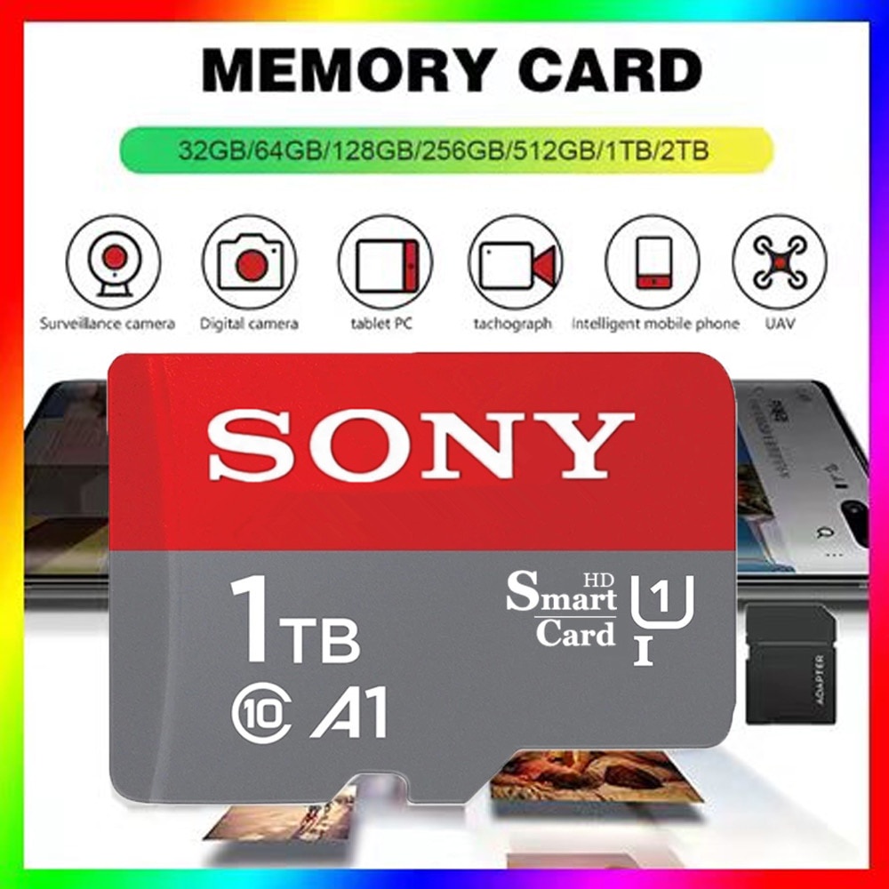 ☆SONY Microsd Memory Card 1TB 512GB 256GB 128GB 64GB MicroSDHC Class10