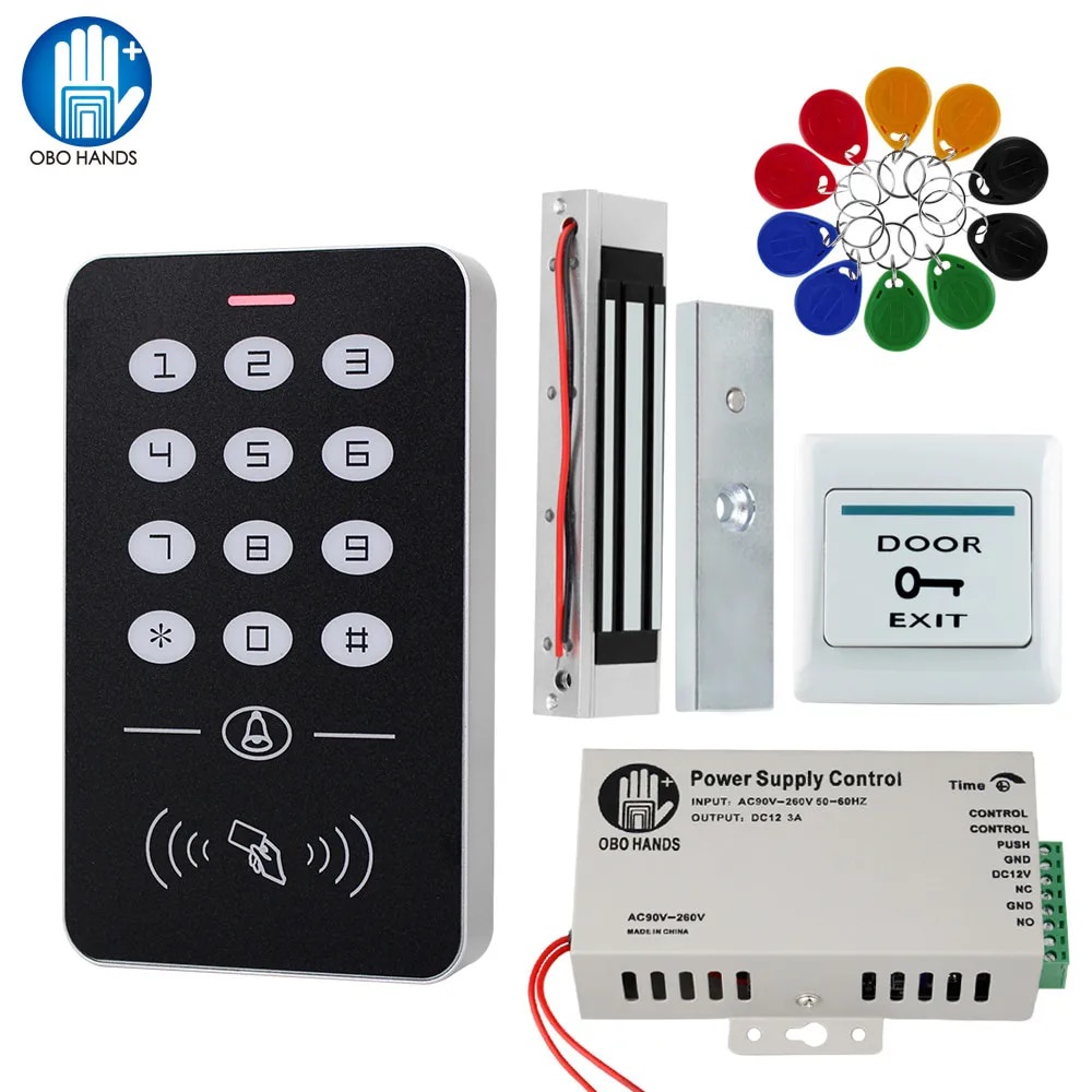OBO Hands Door Access Control System Kit RFID Keypad + Power Supply ...