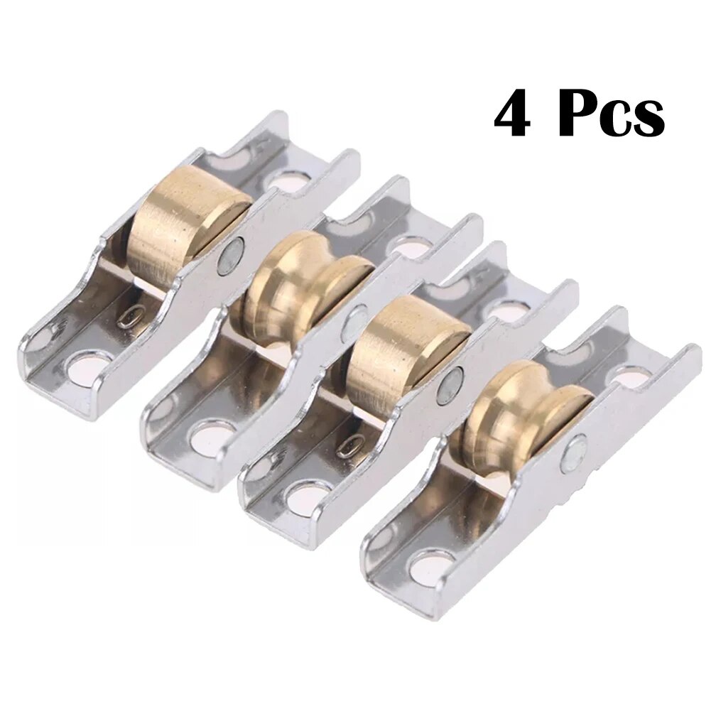 4Pcs Stainless Steel Shutter Pulley Roller Sliding Door Roller Runner ...