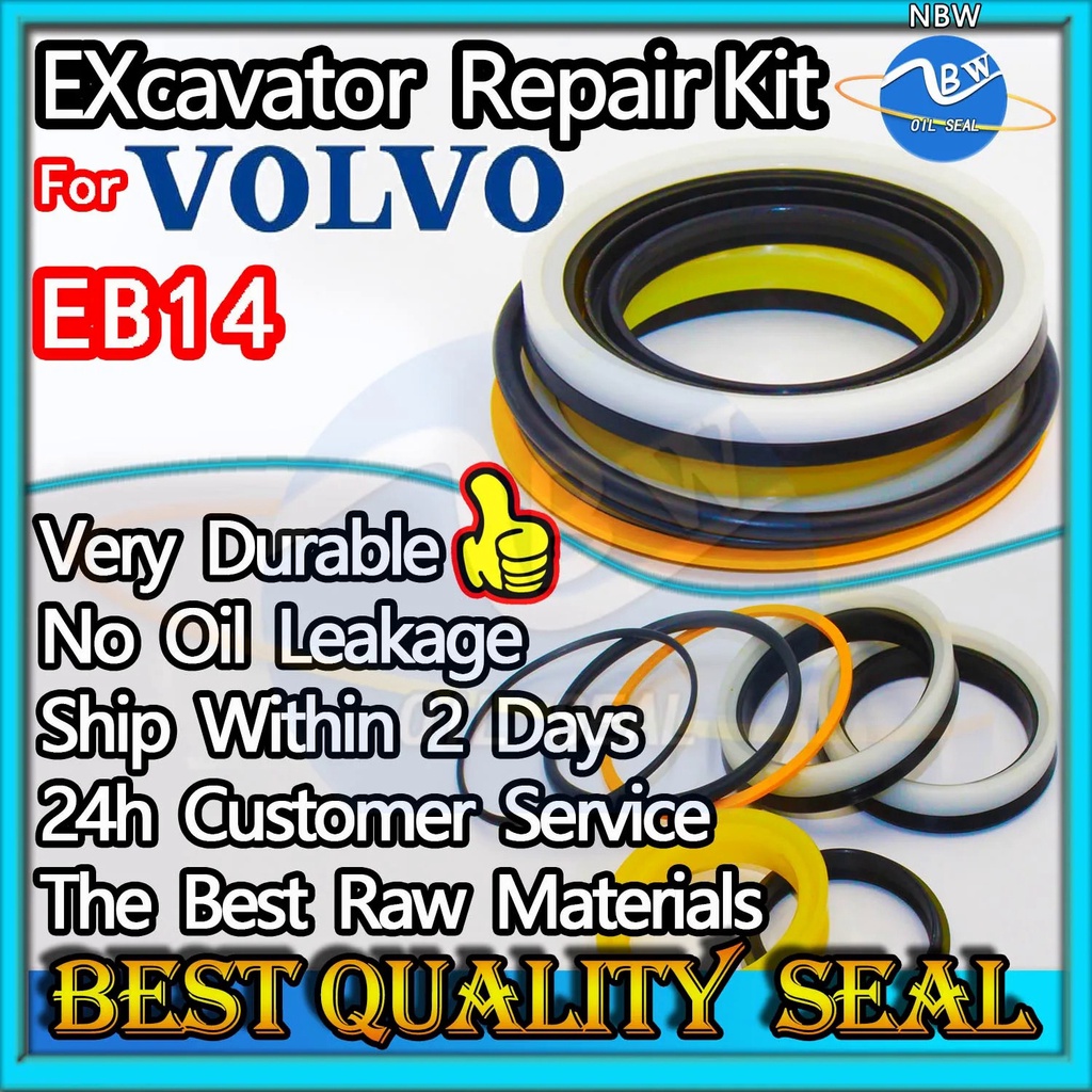 For VOLVO EB14 Repair Kit Excavator Oil Seal Control Pilot Valve Blade