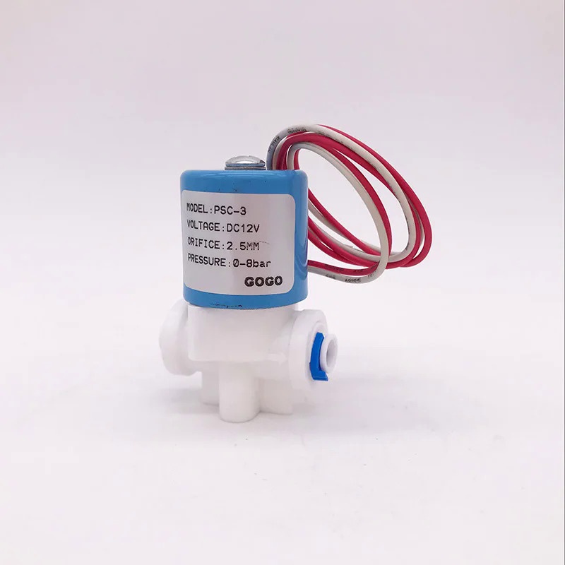 PSC-3 2 way Plastic water dispenser micro solenoid valve 1/4