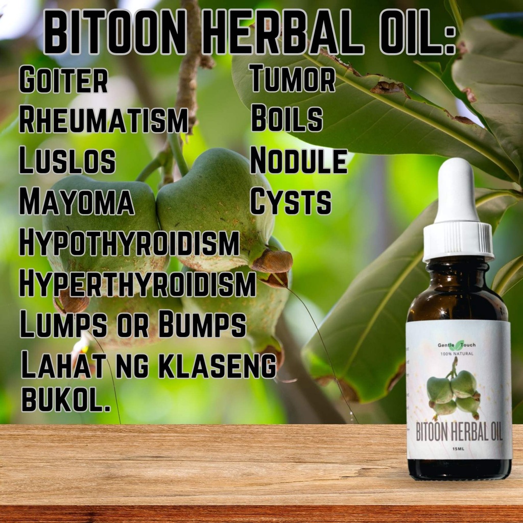 Gentle Touch Pure Bitoon Extract bitoon herbal for bukol GOITER