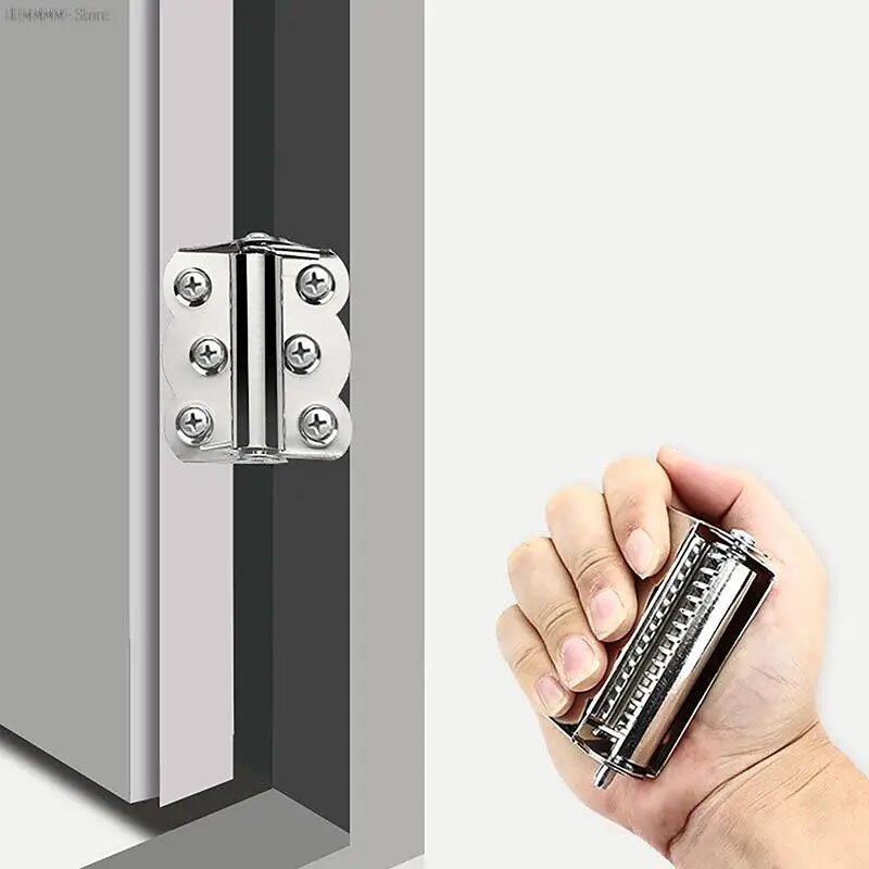 2PCS Stainless Steel Butterfly Hinge Automatic Closing Door Closer ...