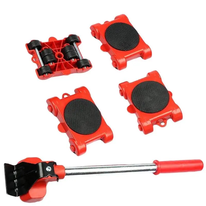 37K Furniture Moving Tool 4 Wheel Rollers And Adjustable Height Lifting ...