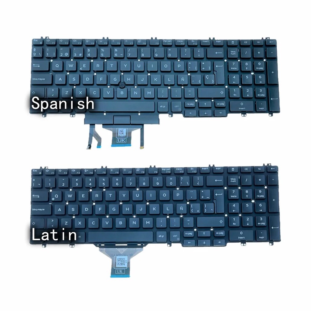 05x New Sp La Laptop Backlit Keyboard For Dell Latitude 5500 5501 5510 5511 Precision 3540 354 9327