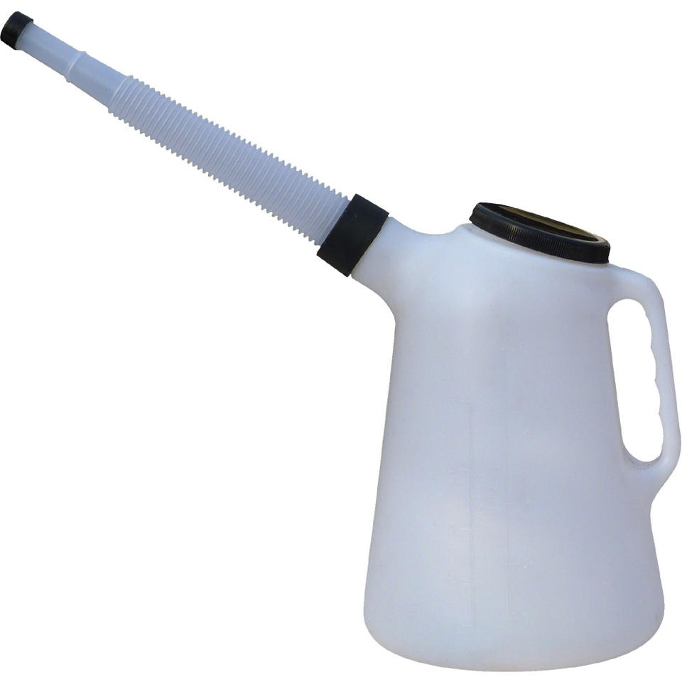 5-Liter Translucent Measuring Pitcher with Flexible Spout Garage Shop ...