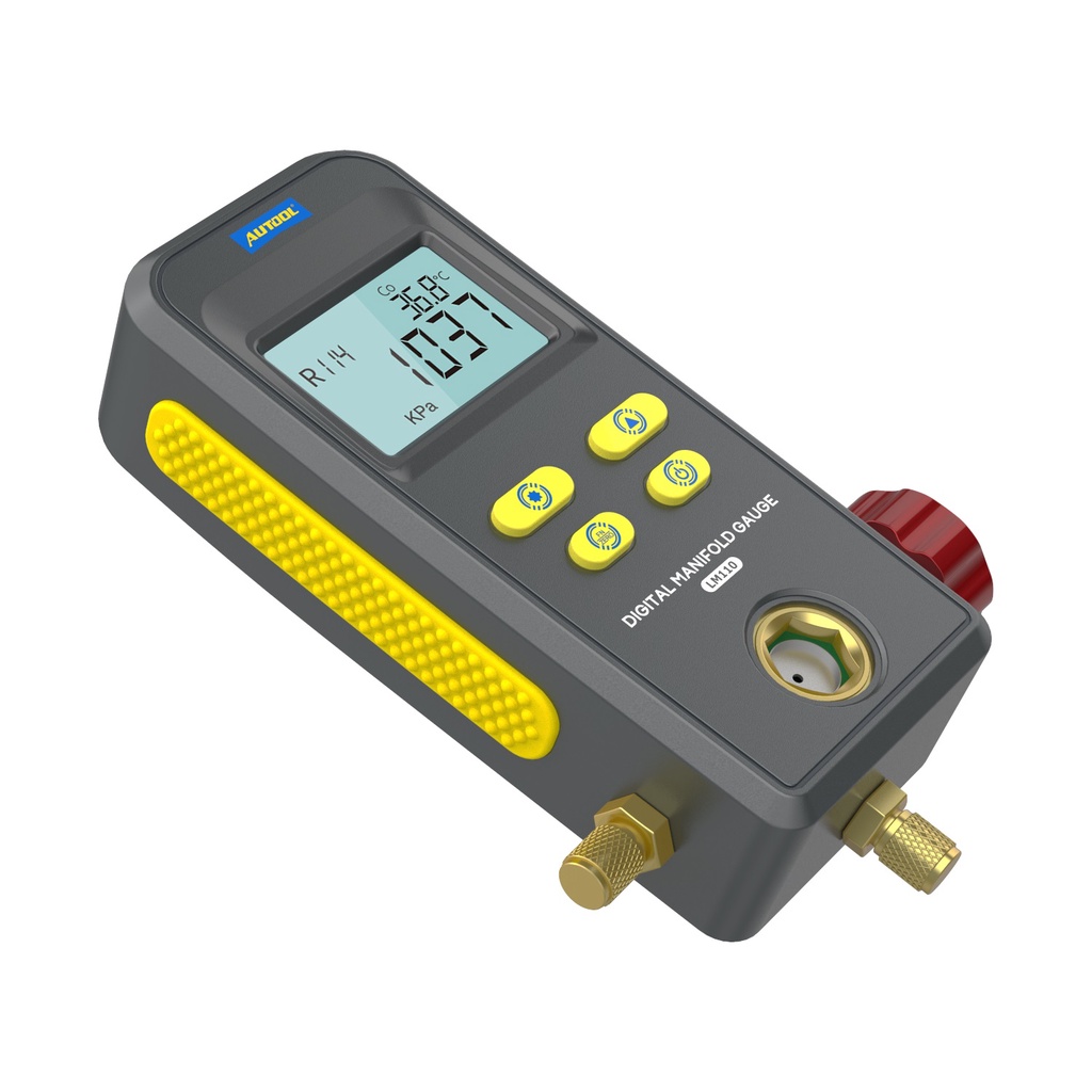 AUTOOL New LM110 Digital Manifold Gauge Refrigeration Digital Manifold