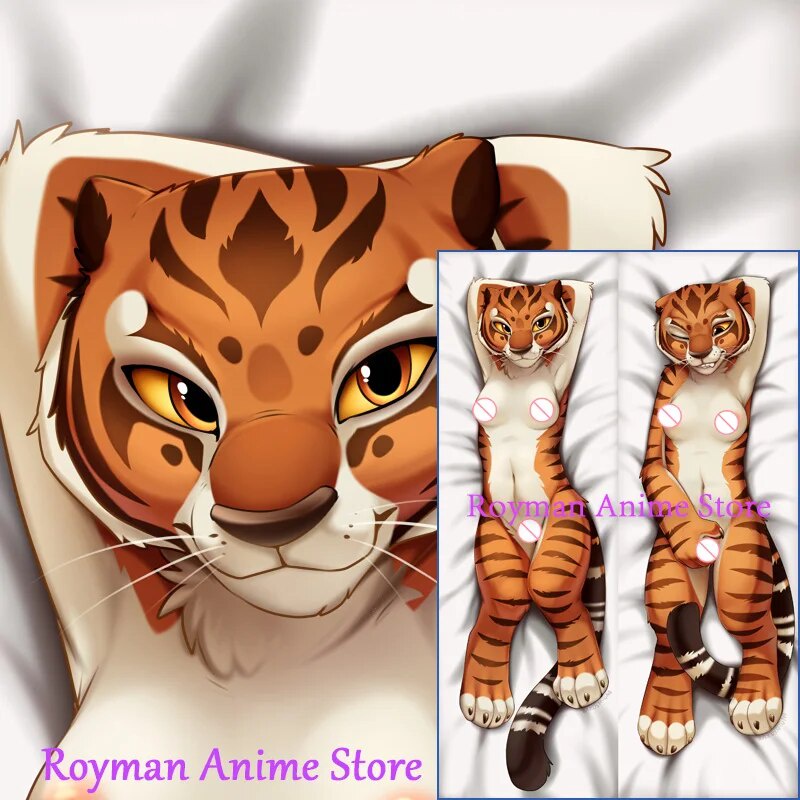 09x Dakimakura Anime Master Tigress Dreamworks Furry Double Sided