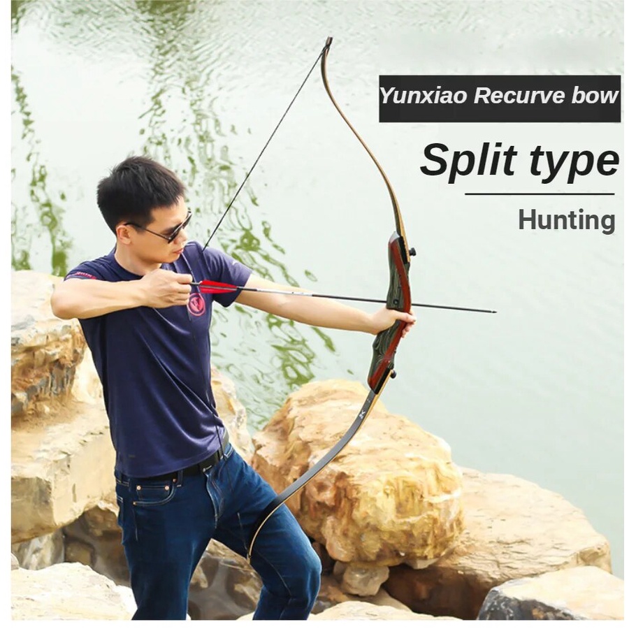 93E 30/35/40/45/50 Pound Split Recurve Bow High Accuracy 62 Inch