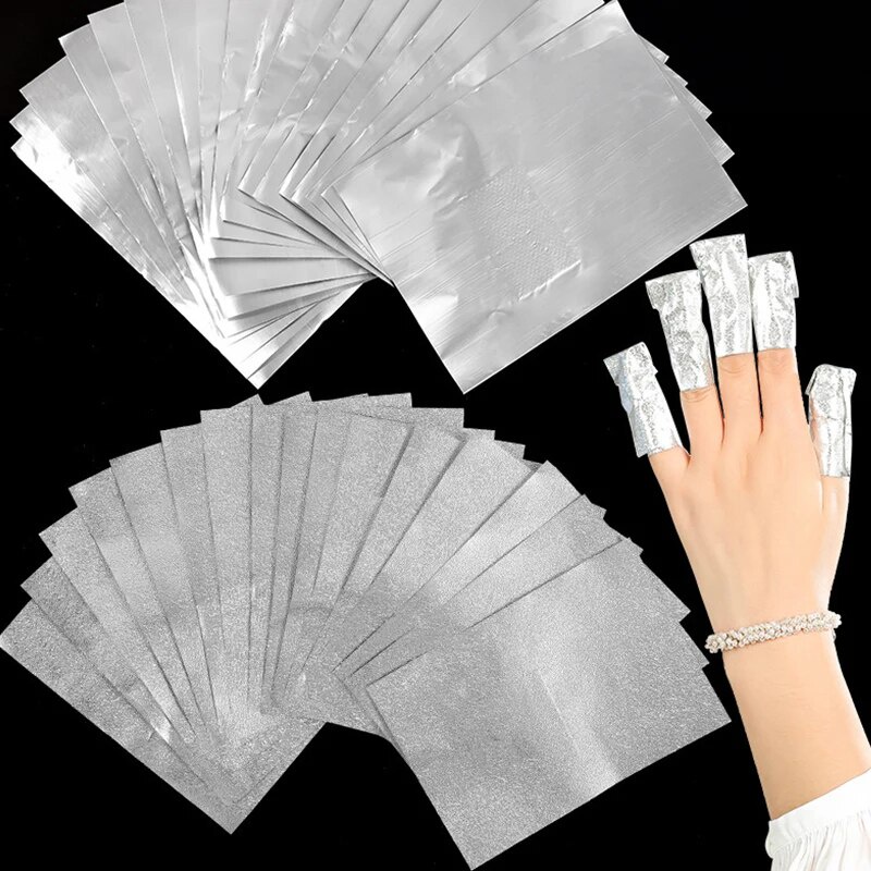 15f Aluminium Foil Nail Polish Remover with Acetone UV Gel Cleaner Wrap