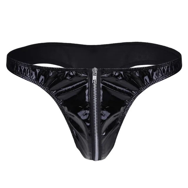 96C Mens Sexy Leather Lingerie Open Crotch Short Pants For Sex Soft ...