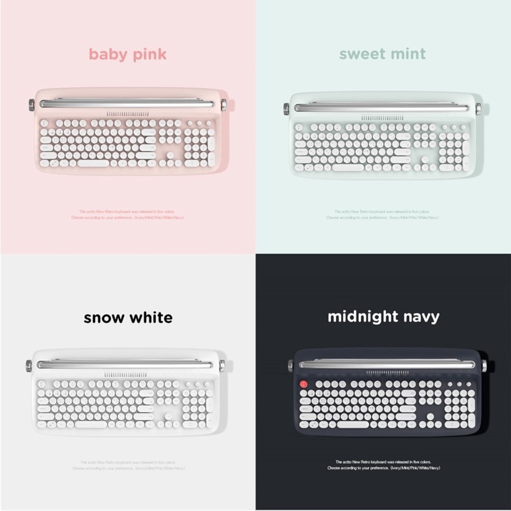 Original Actto B503 Retro Bluetooth Keyboard Multi Pairing Keyboard Tablet Keyboard Actto