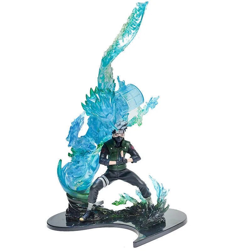 87t 34cm NARUTO Anime Figurine Hatake Kakashi Susano Flaming Scene