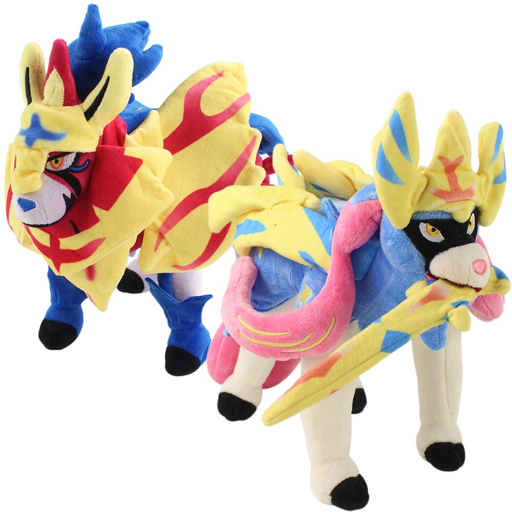 63v 30cm Pokemon Anime Zacian Animals Pet Wolf Plush Peluche Soft ...